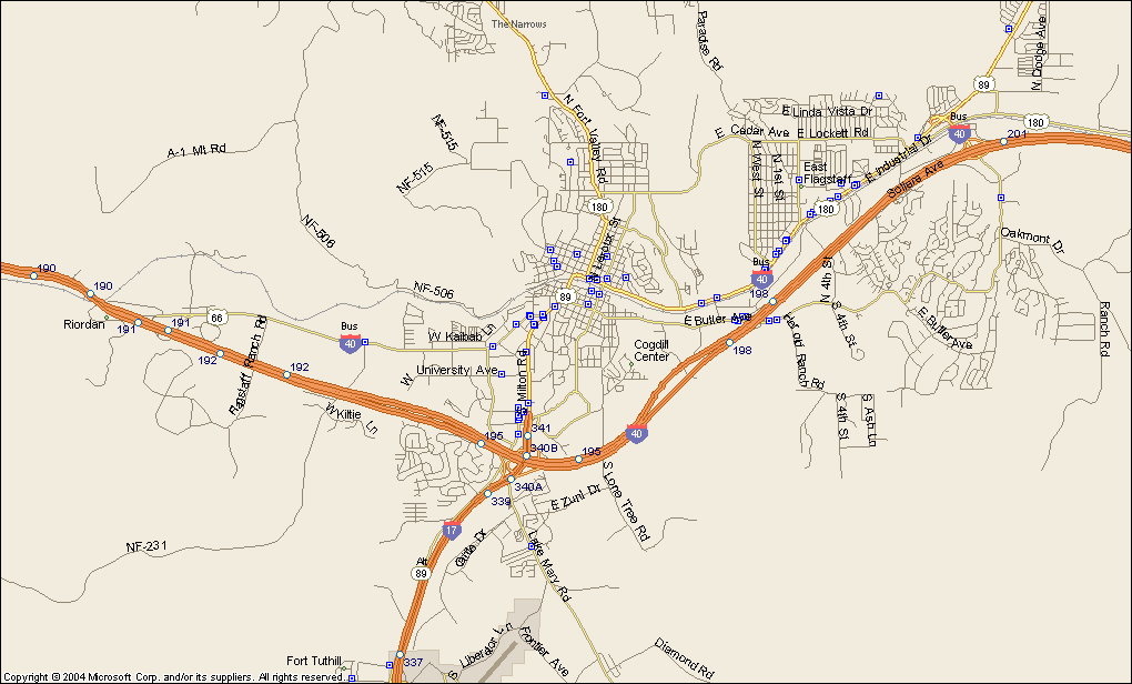 Flagstaff Arizona Map