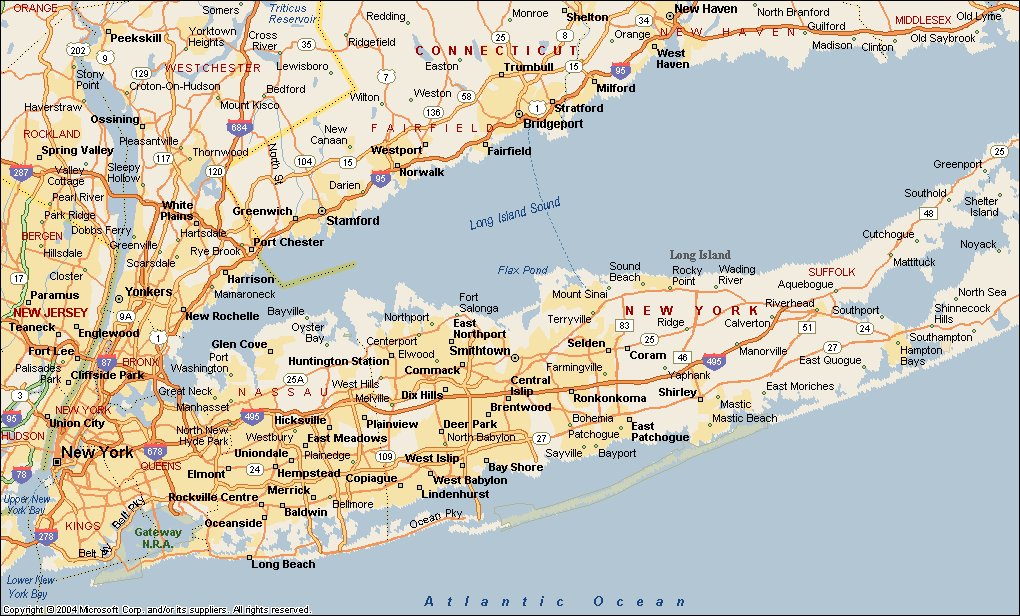 Long Island Ny Map