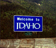 Welcome to Idaho sign