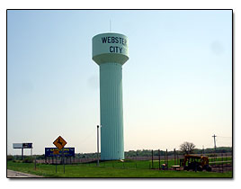 Webster City water tower